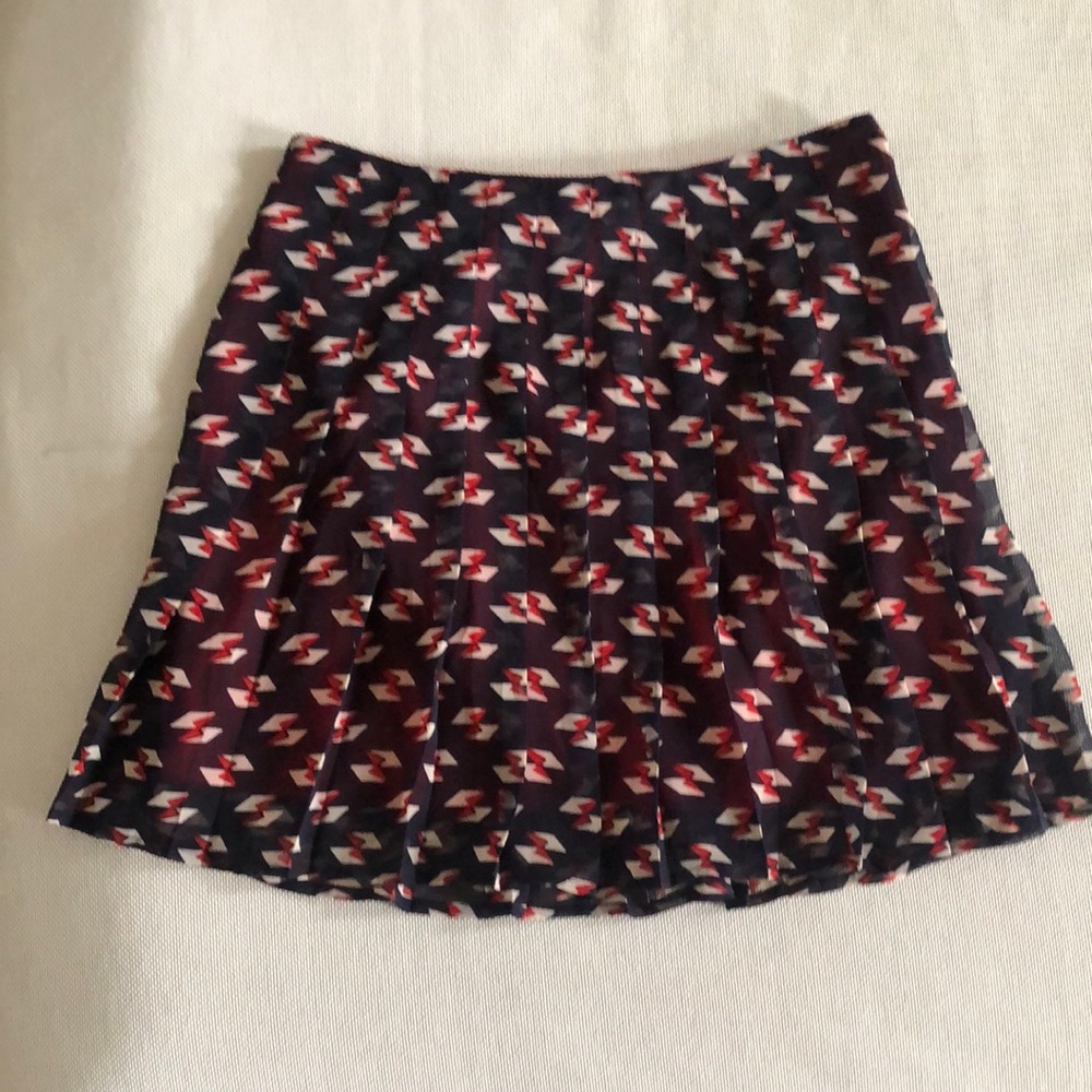 Pleated mini skirt